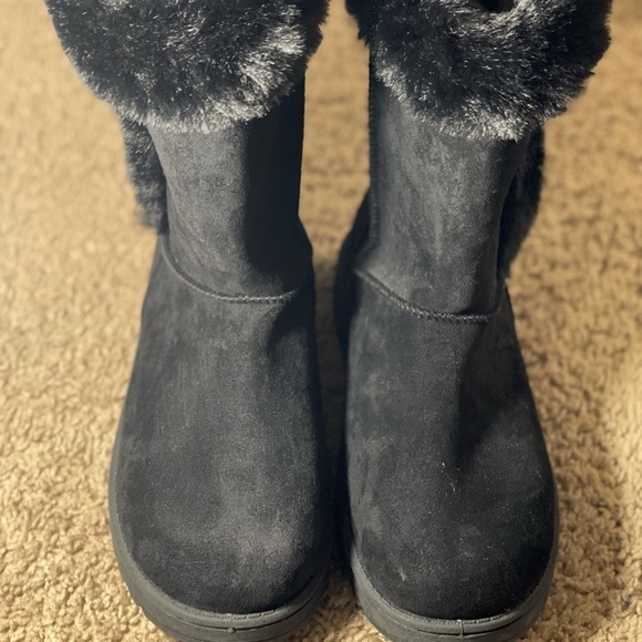 warm furry boots